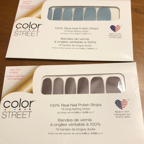 Color Street Other - COLOR STREET NAIL STRIPS BUNDLE OF TWO - BERLIN IT TO WIN IT AND JUST A GLEAMER